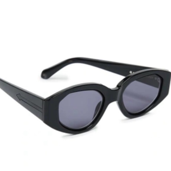 Karen Walker Black Castaway Sunglasses - Picture 2 of 5